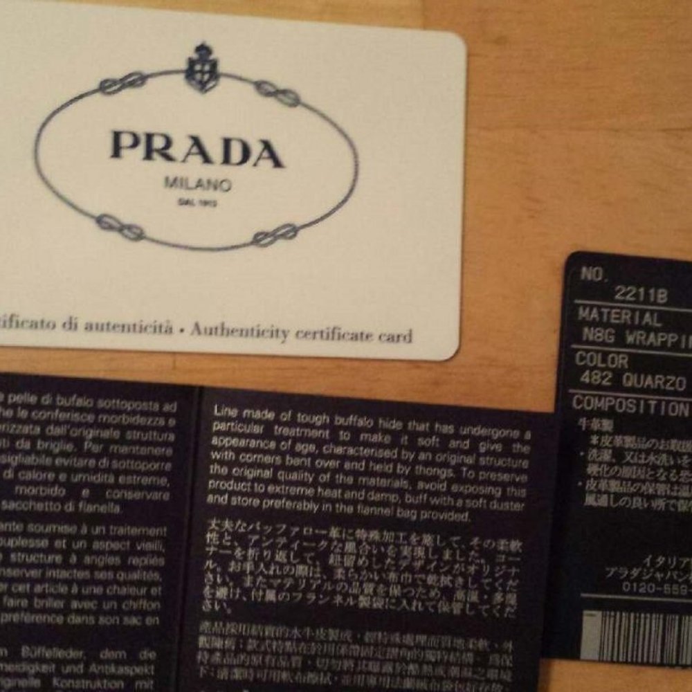 Prada metelasse leather wallet beige pink purple gray ivory blue tiedyed edition - Picture 10 of 12